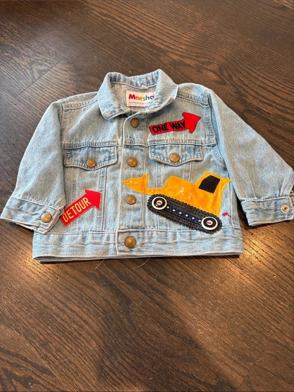 Boys Denim Jacket And Dinosaur Sweater